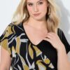 Φόρεμα oversized με ένθετο ύφασμα