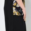 Φόρεμα oversized με ένθετο ύφασμα