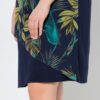 Φόρεμα oversized με ένθετο ύφασμα με φλοράλ σχέδιο