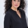 Φόρεμα σε γραμμή Α με λαιμόκοψη τουνίκ και μανίκια 3/4