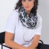 Φουλάρι στρογγυλό με animal print