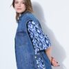 Γιλέκο τζιν oversized με τσέπες
