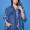 Γιλέκο τζιν oversized με τσέπες