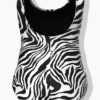 Μαγιό ολόσωμο χωρίς cups με animal print