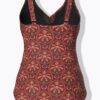 Μαγιό ολόσωμο με μαλακά cups και boho print