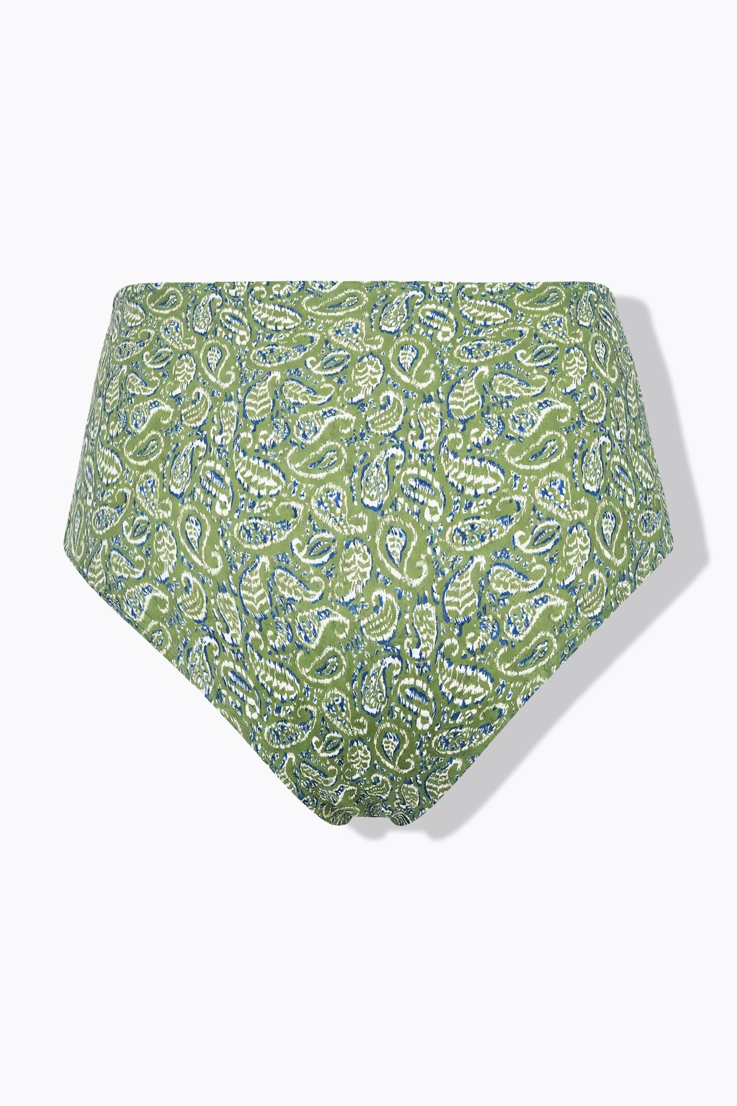 Μπικίνι σλιπ ψηλόμεσο με paisley print