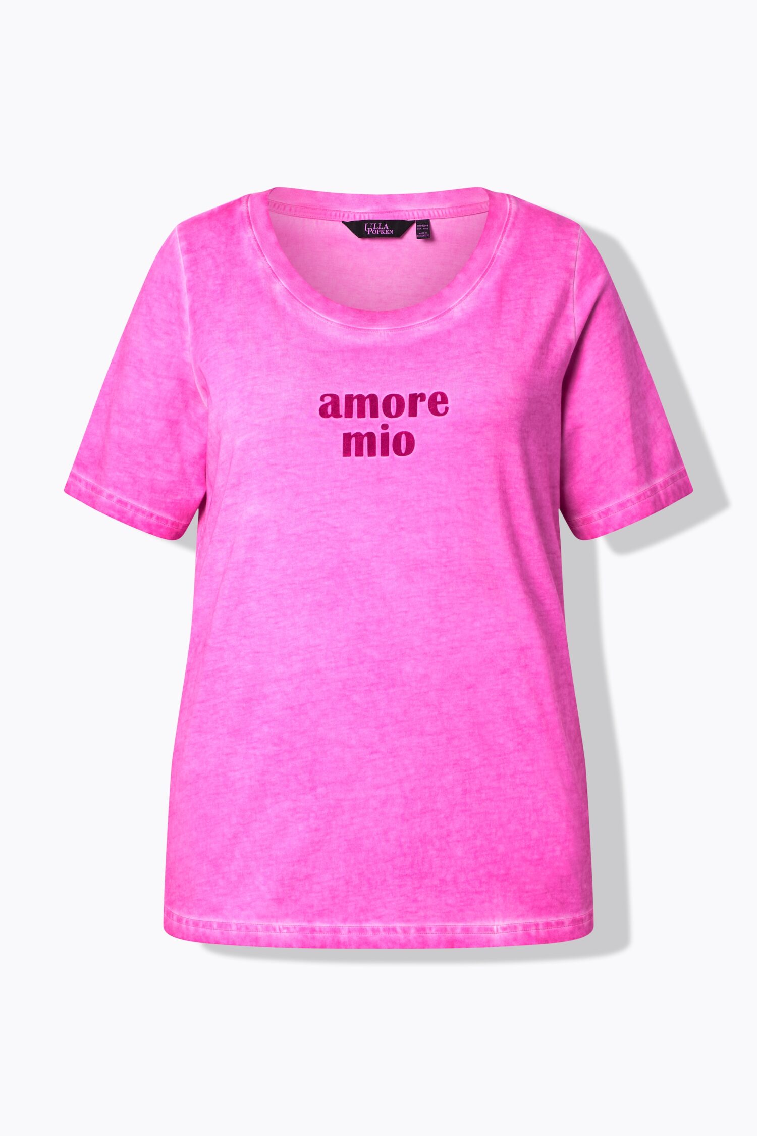 Μπλούζα "Amore Mio" με στρογγυλή λαιμόκοψη και κοντά μανίκια