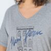 Μπλούζα casual oversized με κοντά μανίκια