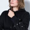Μπλούζα φούτερ oversized με διακοσμητικές πέρλες