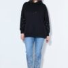 Μπλούζα φούτερ oversized με διακοσμητικές πέρλες