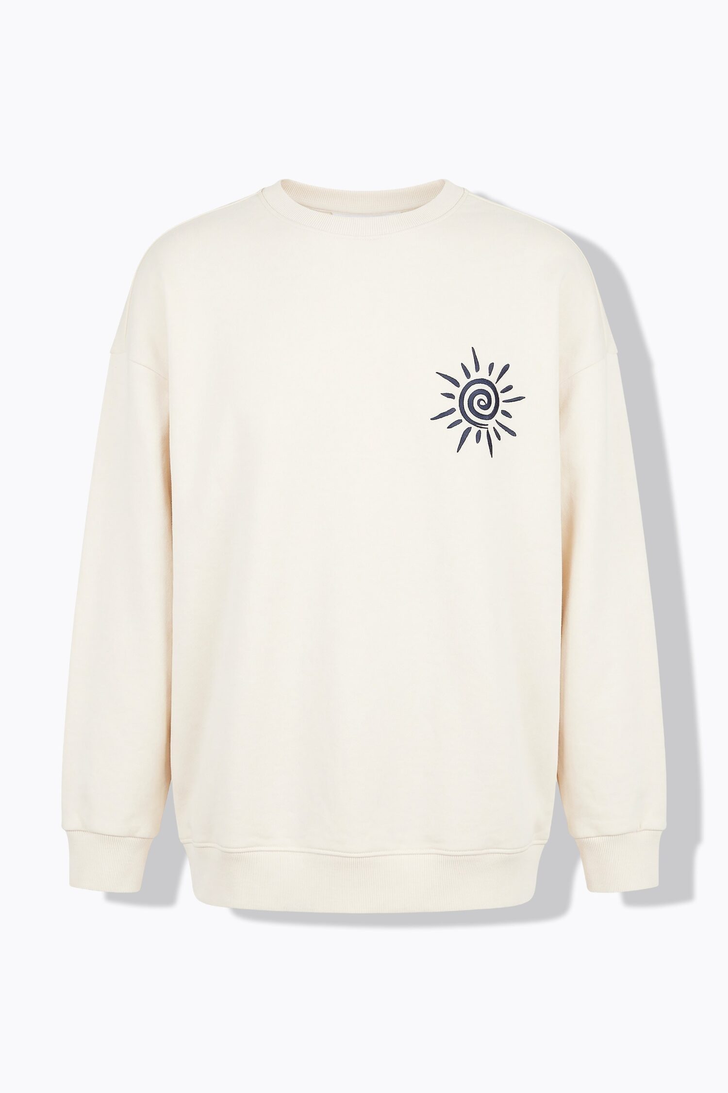Μπλούζα φούτερ oversized με κέντημα SUN