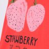 Μπλούζα κοντομάνικη με σχέδιο strawberry και στρας