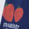 Μπλούζα κοντομάνικη με σχέδιο strawberry και στρας