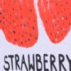 Μπλούζα κοντομάνικη με σχέδιο strawberry και στρας