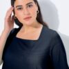 Μπλούζα κοντομάνικη με τετράγωνη λαιμόκοψη