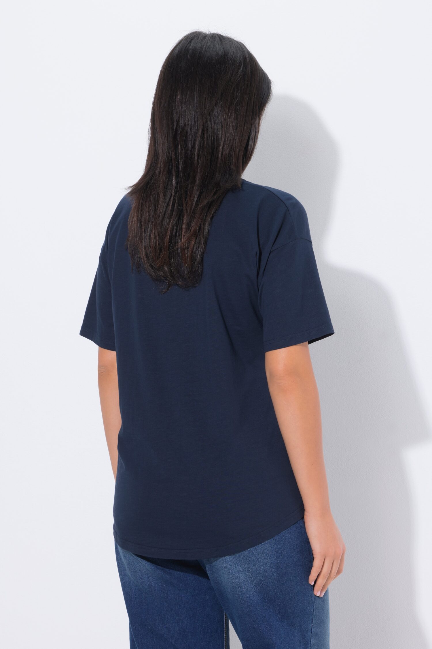Μπλούζα κοντομάνικη oversized με φλοράλ τύπωμα