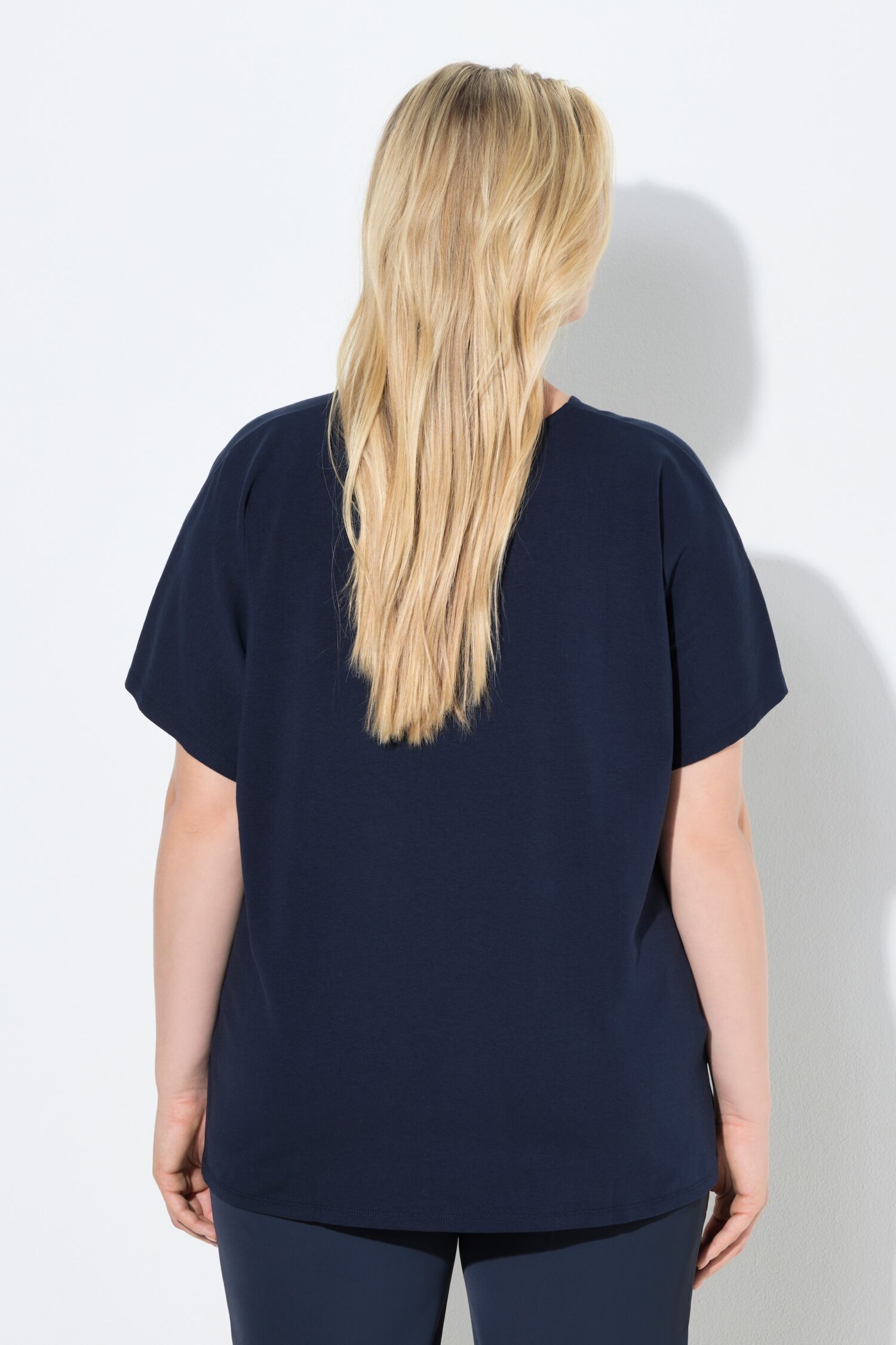 Μπλούζα κοντομάνικη oversized με φλοράλ σχέδιο