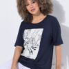 Μπλούζα κοντομάνικη oversized με τύπωμα