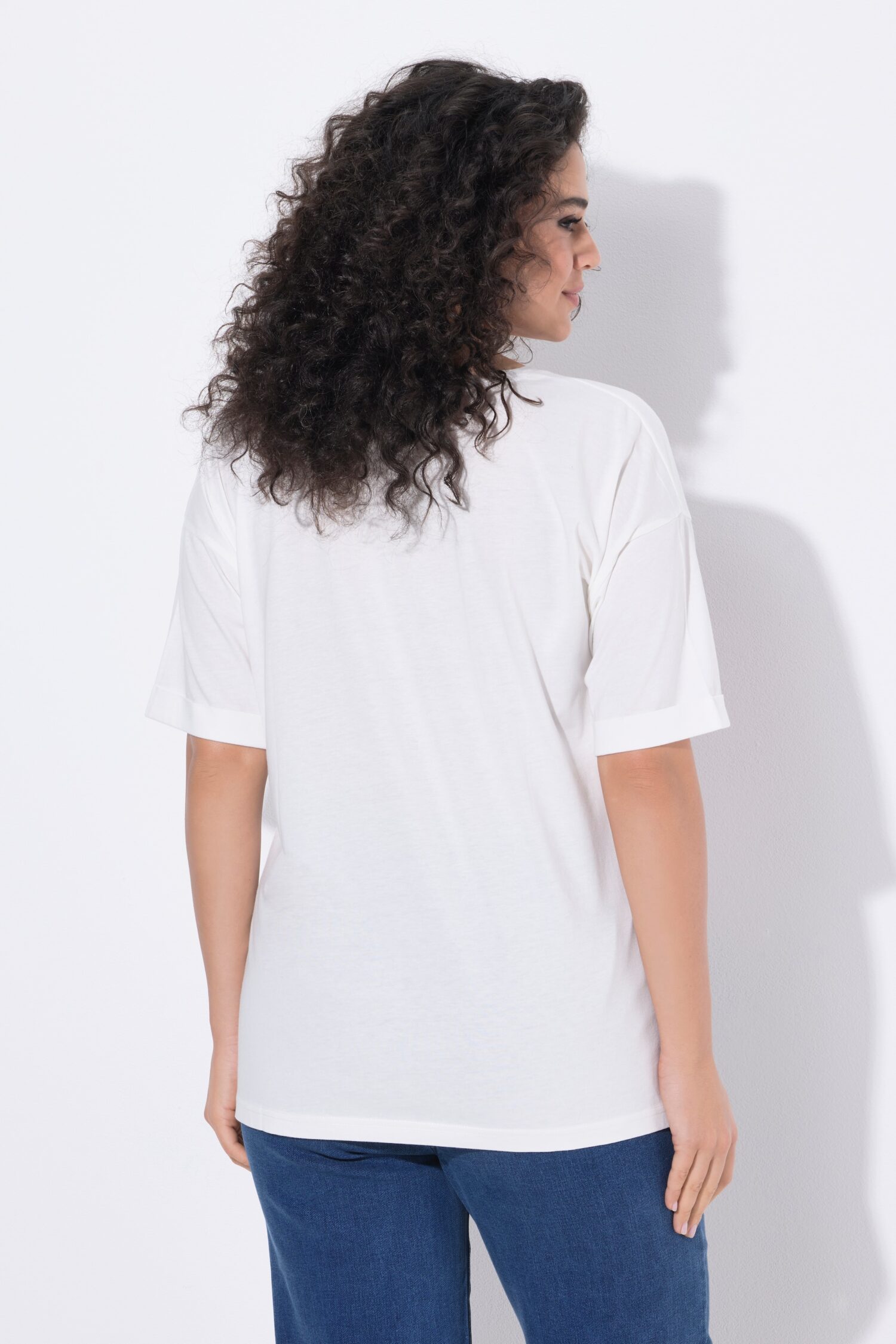 Μπλούζα κοντομάνικη oversized με τύπωμα