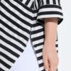 Μπλούζα lyocell, oversized με ρίγες