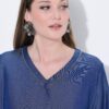 Μπλούζα lyocell σε γραμμή Α και denim όψη