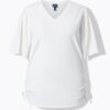 Μπλούζα με κλασική εφαρμογή και φαρδιά, κοντά μανίκια