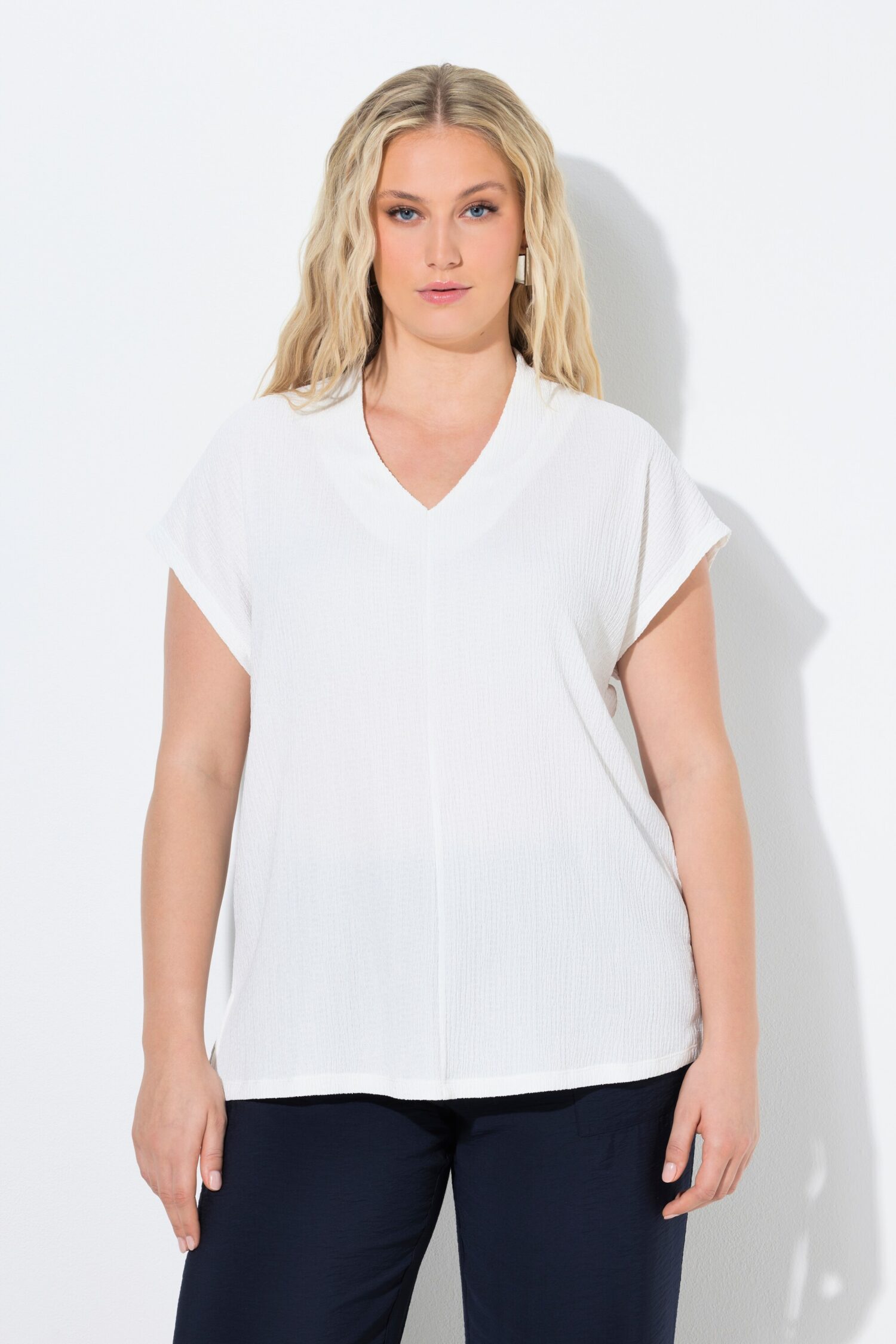 Μπλούζα oversized με ανάγλυφη υφή