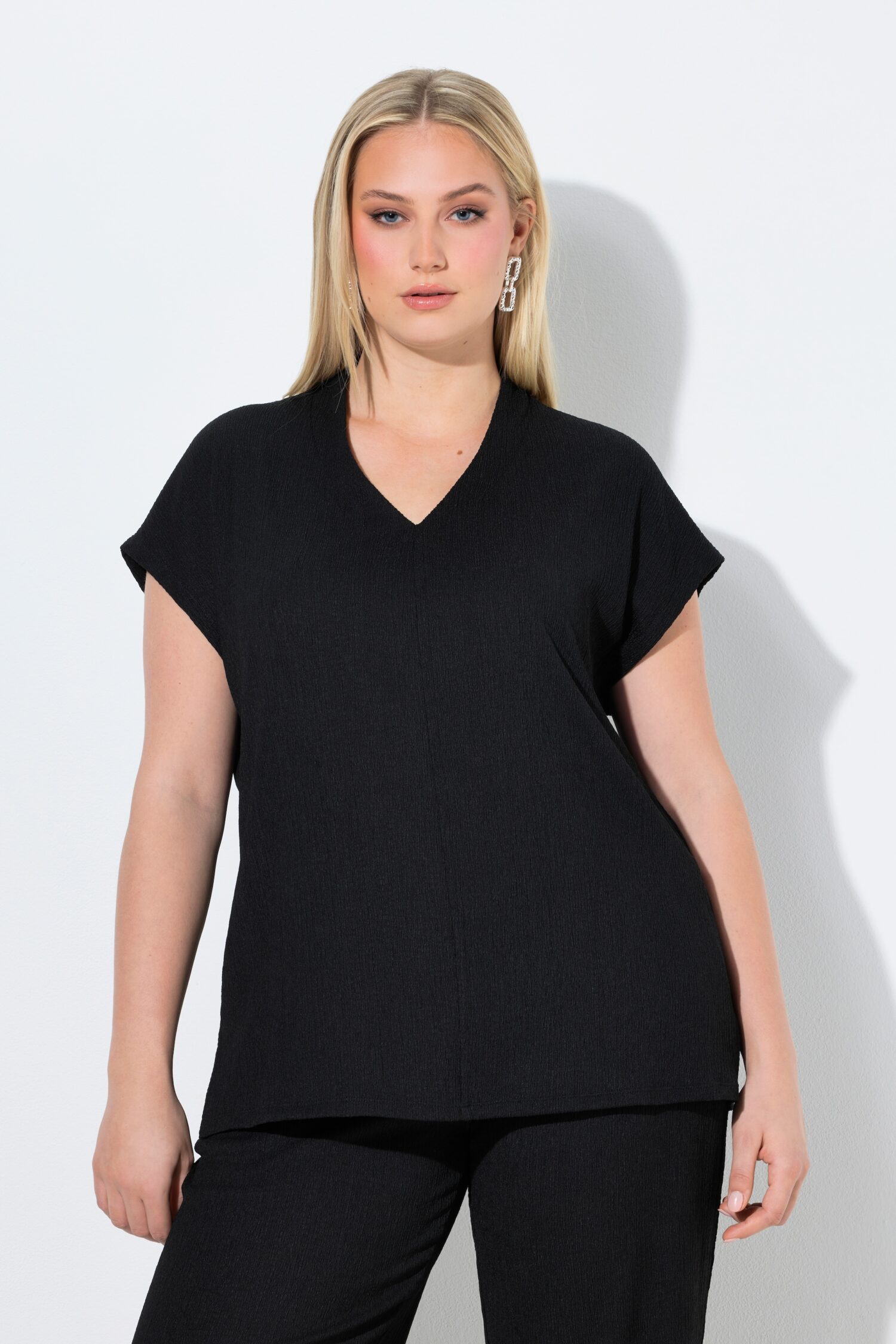 Μπλούζα oversized με ανάγλυφη υφή