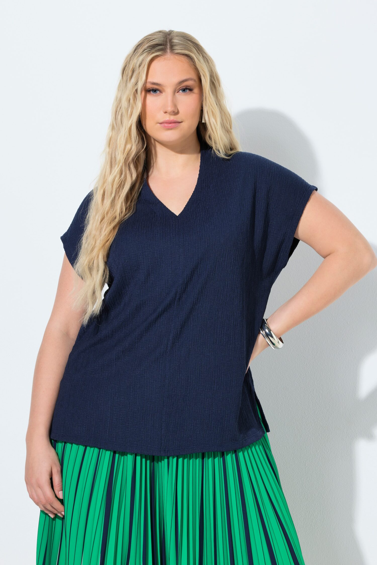 Μπλούζα oversized με ανάγλυφη υφή