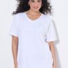 Μπλούζα oversized με κοντά μανίκια και κέντημα στην πλάτη