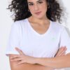 Μπλούζα oversized με κοντά μανίκια και κέντημα στην πλάτη
