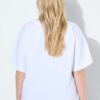Μπλούζα oversized με κοντά μανίκια και σχέδιο με στρας
