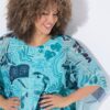 Μπλούζα oversized με layers κι αδιαφανές τοπ εσωτερικά