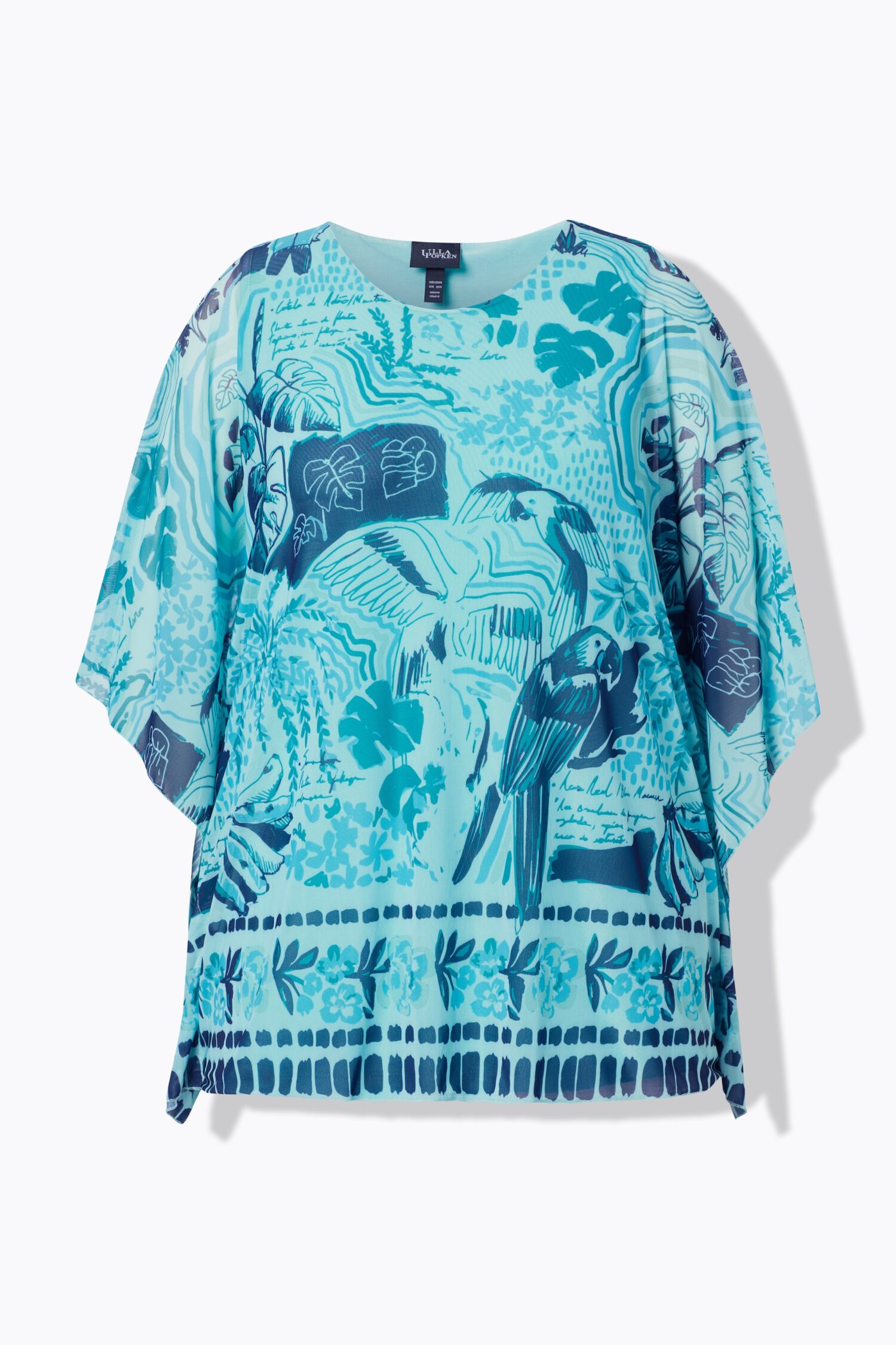 Μπλούζα oversized με layers κι αδιαφανές τοπ εσωτερικά