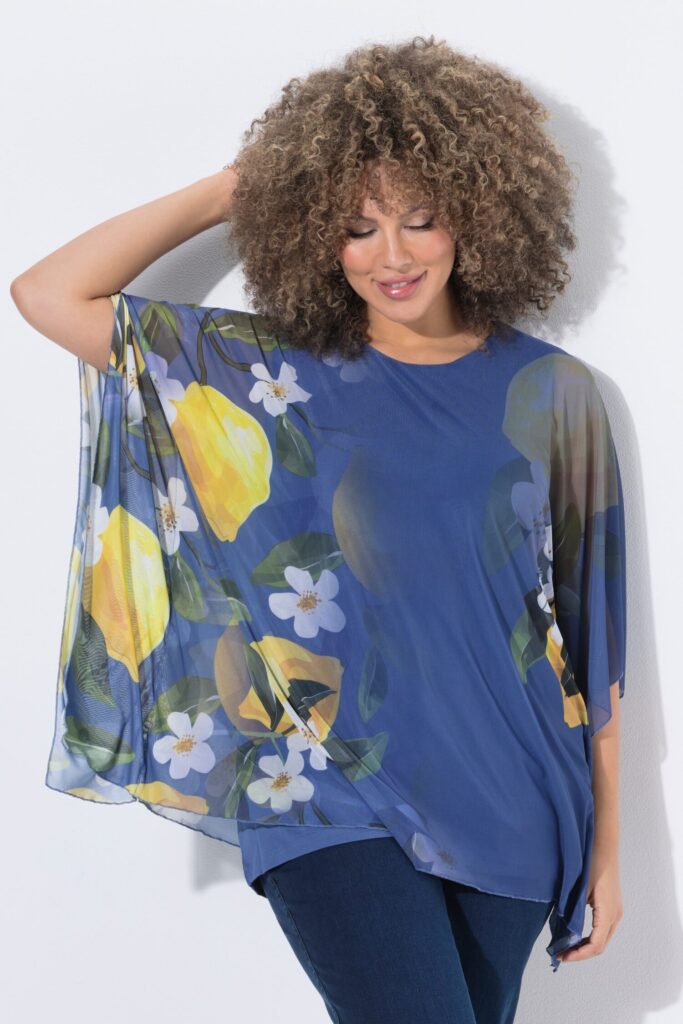 Μπλούζα oversized με layers κι αδιαφανές τοπ εσωτερικά