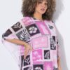 Μπλούζα oversized με layers κι αδιαφανές τοπ εσωτερικά