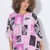 Μπλούζα oversized με layers κι αδιαφανές τοπ εσωτερικά