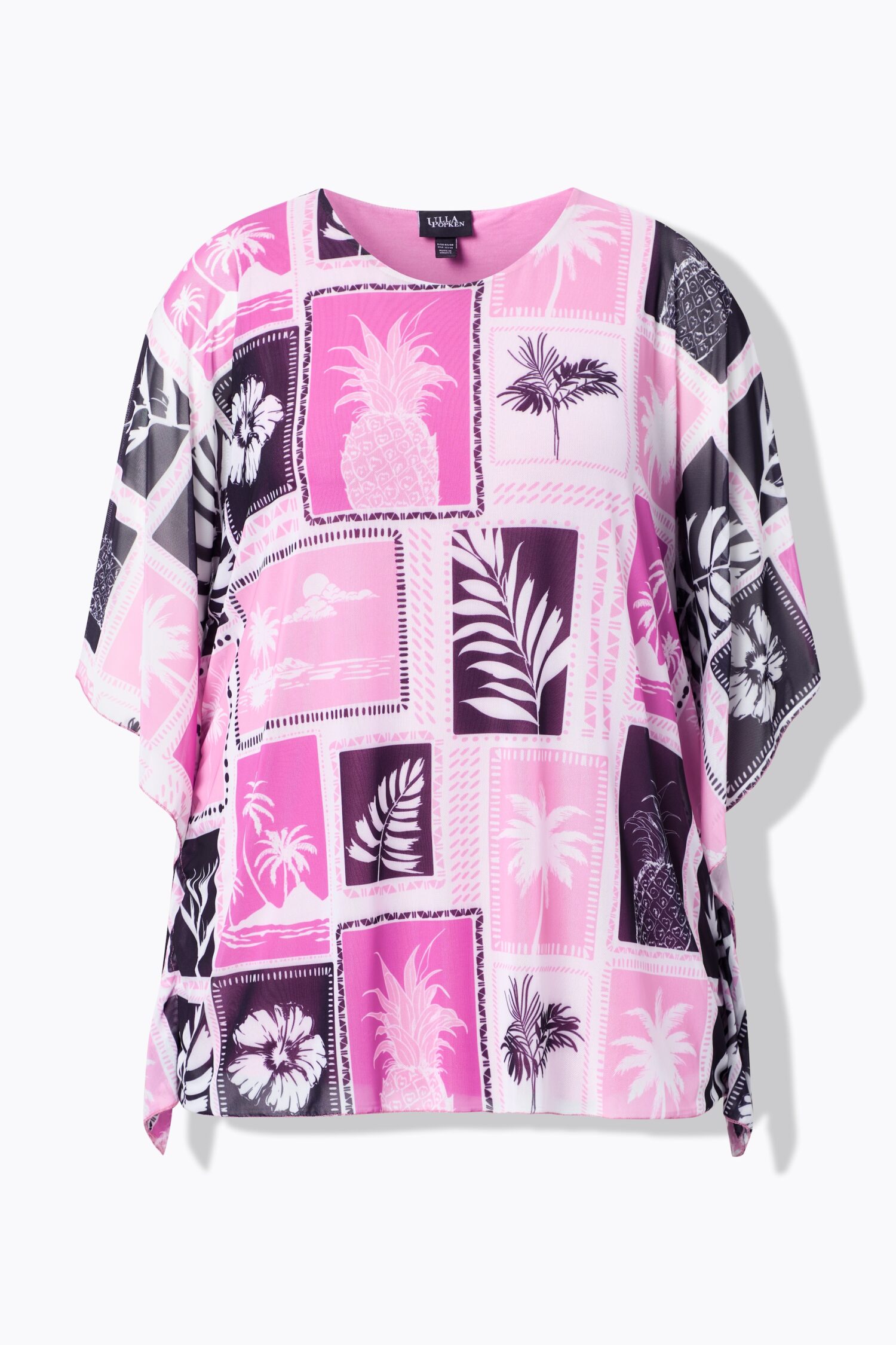 Μπλούζα oversized με layers κι αδιαφανές τοπ εσωτερικά