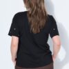Μπλούζα oversized με μεταλλικές καρδιές
