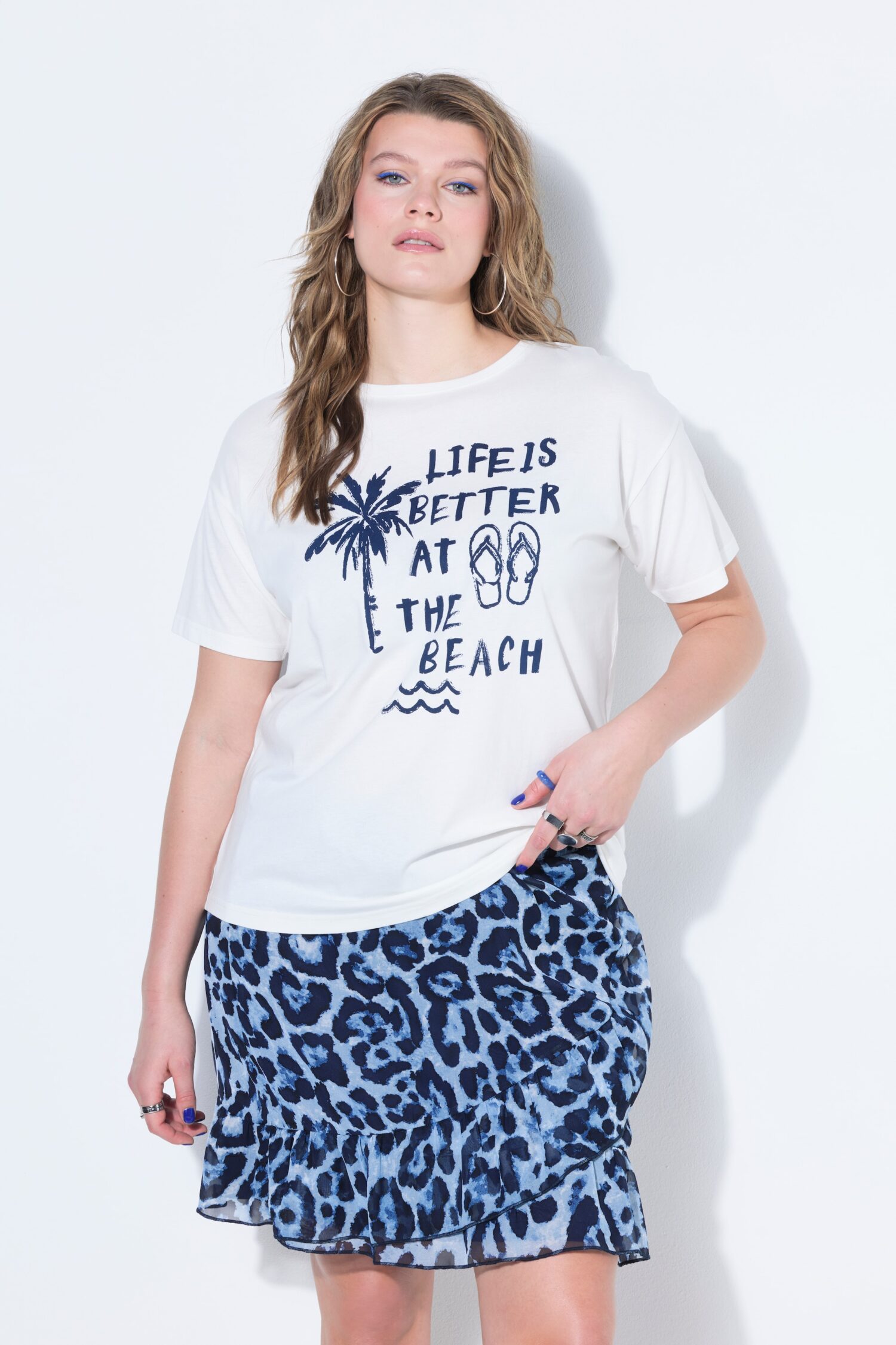 Μπλούζα oversized με σχέδιο vacay