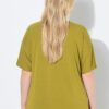 Μπλούζα oversized με στρας και στρογγυλή λαιμόκοψη