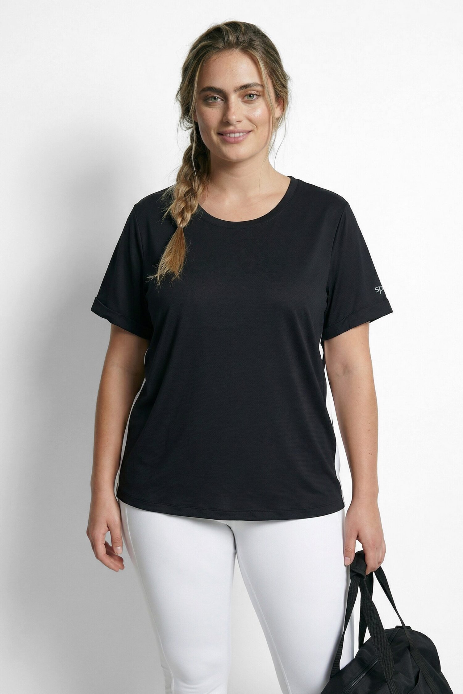 Μπλούζα oversized με στρογγυλεμένο τελείωμα