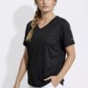Μπλούζα oversized με στρογγυλεμένο τελείωμα