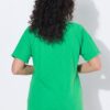 Μπλούζα oversized με τύπωμα και πλαϊνά σκισίματα