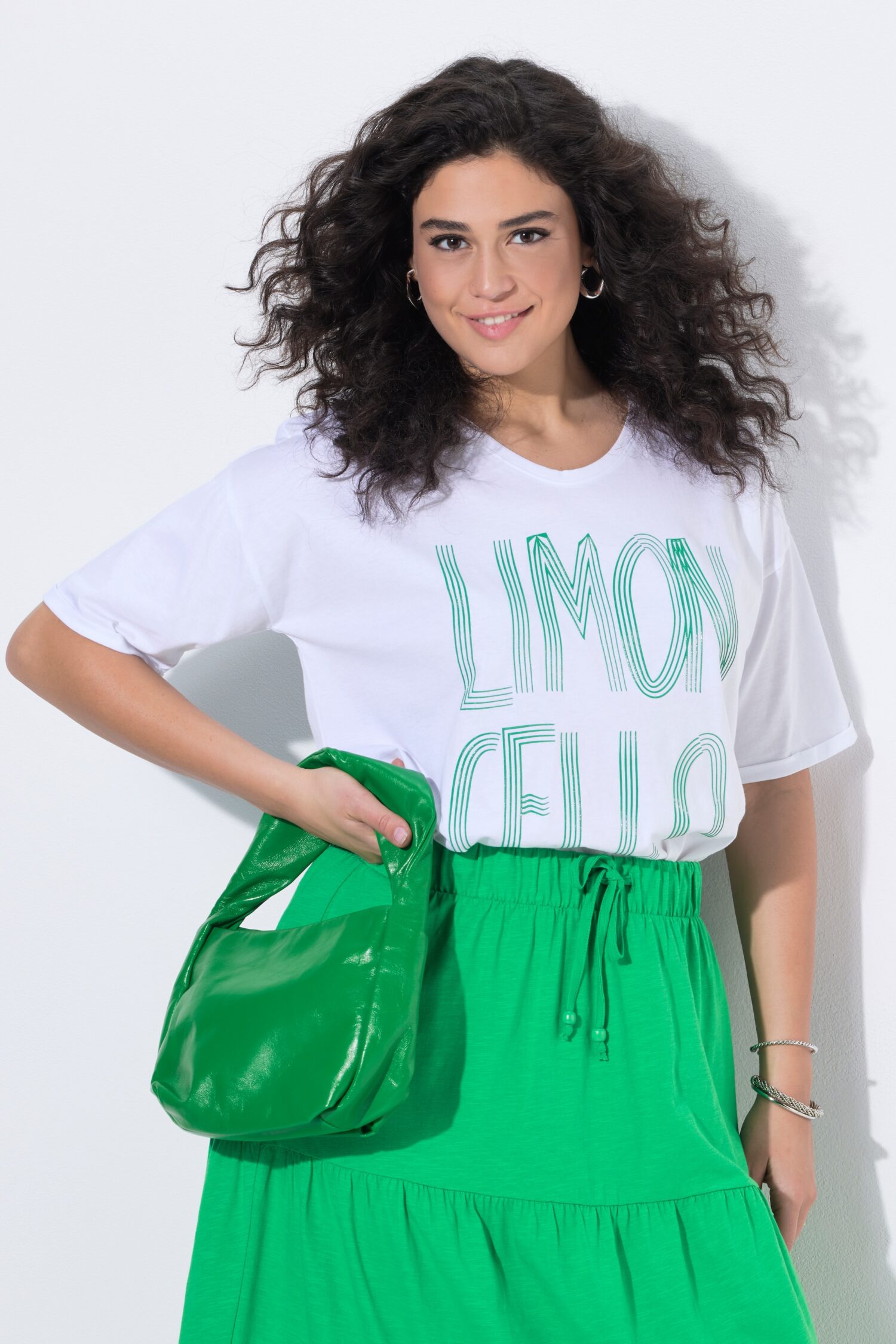 Μπλούζα oversized με τύπωμα Limoncello