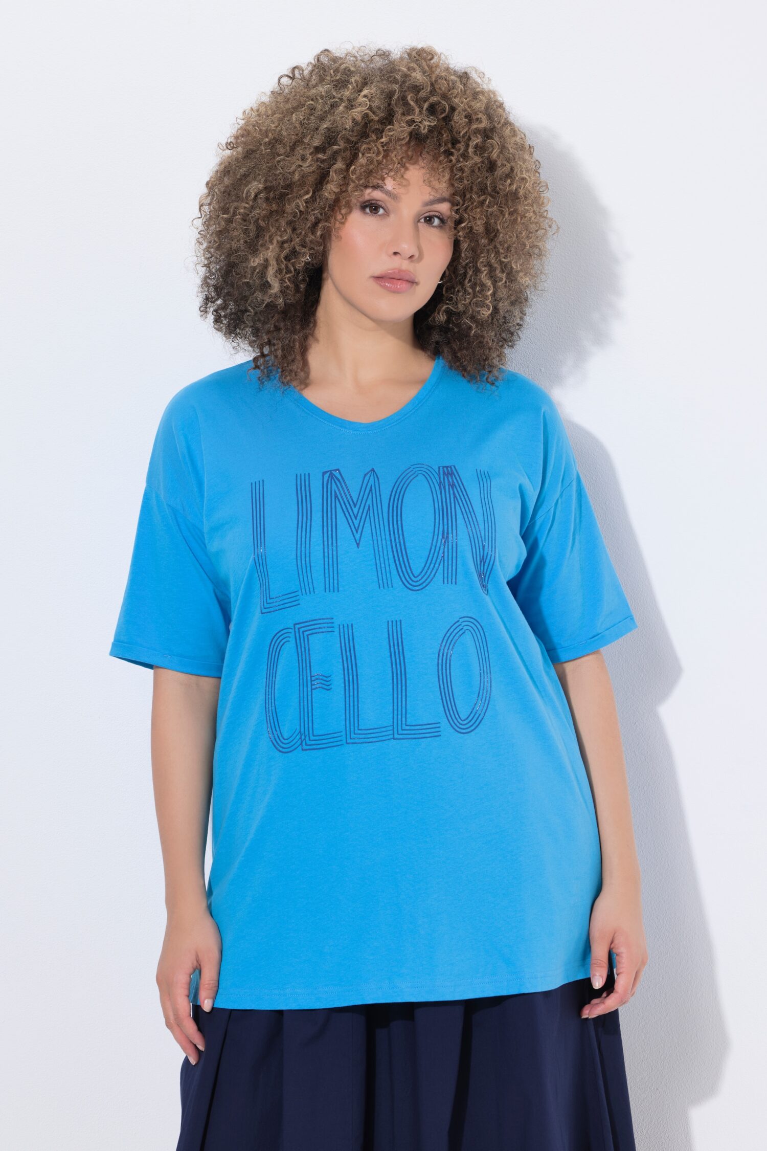 Μπλούζα oversized με τύπωμα Limoncello