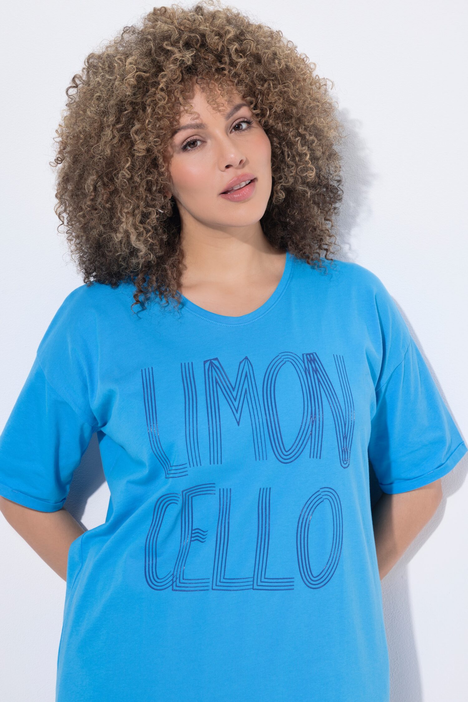 Μπλούζα oversized με τύπωμα Limoncello