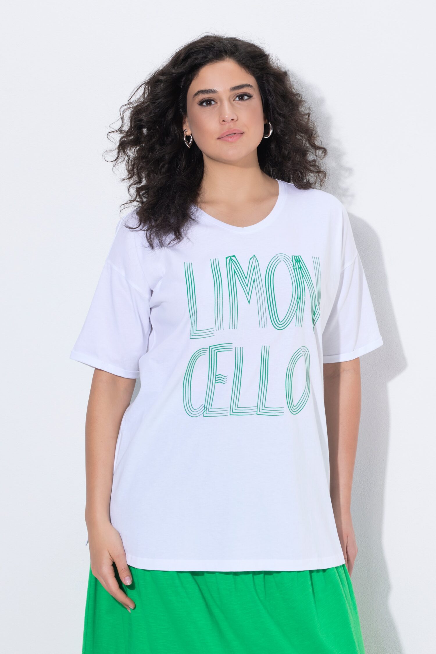 Μπλούζα oversized με τύπωμα Limoncello