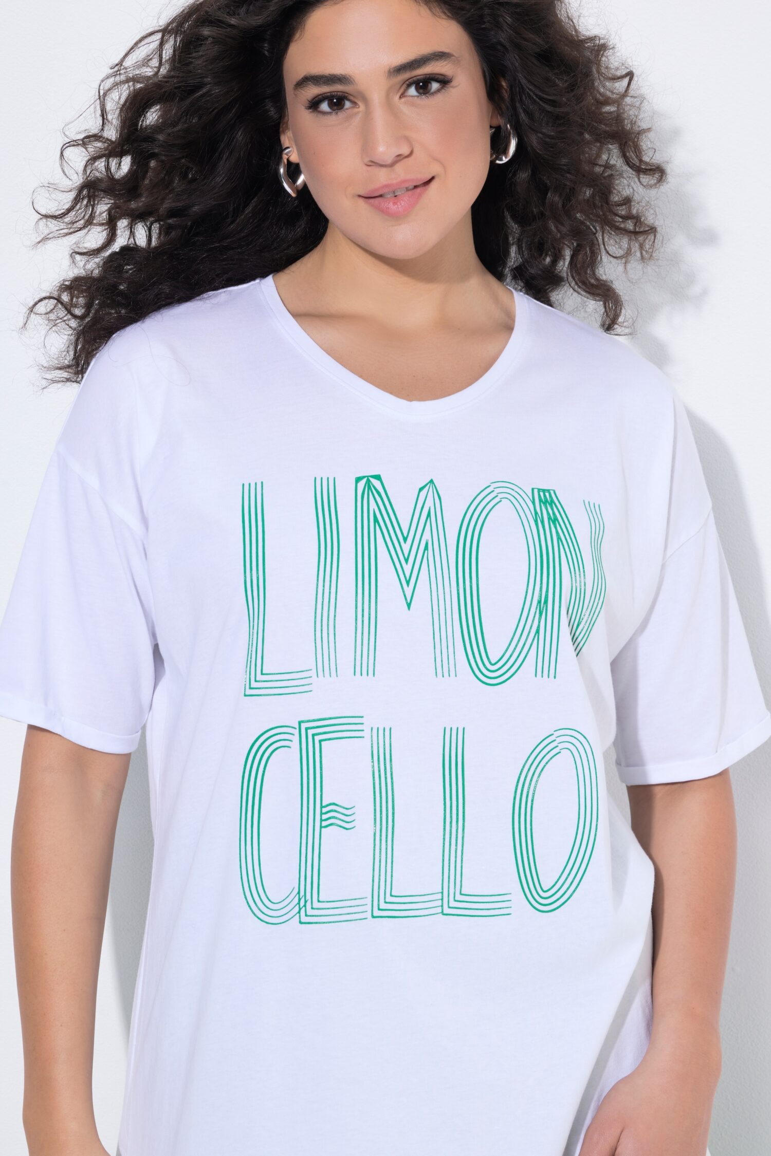Μπλούζα oversized με τύπωμα Limoncello
