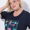 Μπλούζα oversized με τύπωμα μπροστά